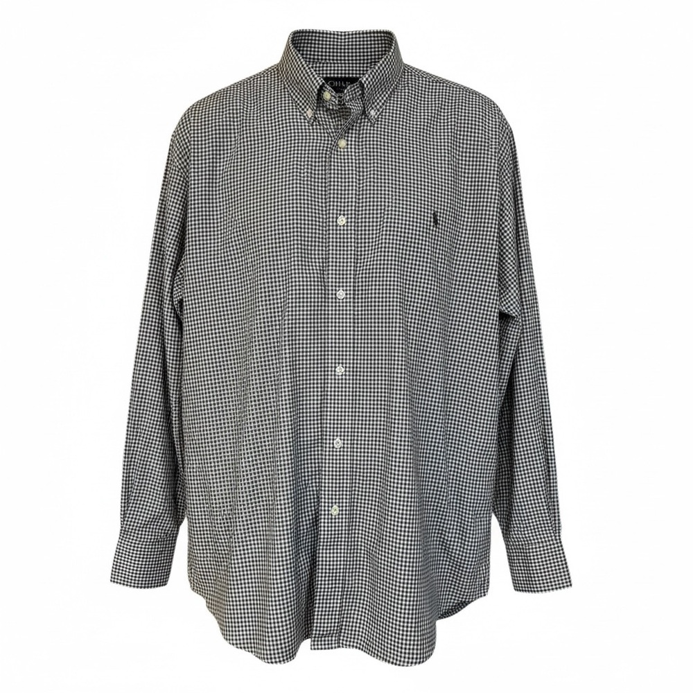 Polo Ralph Lauren Men’s Brown Gingham Button Down Shirt Size 3XB